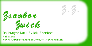 zsombor zwick business card